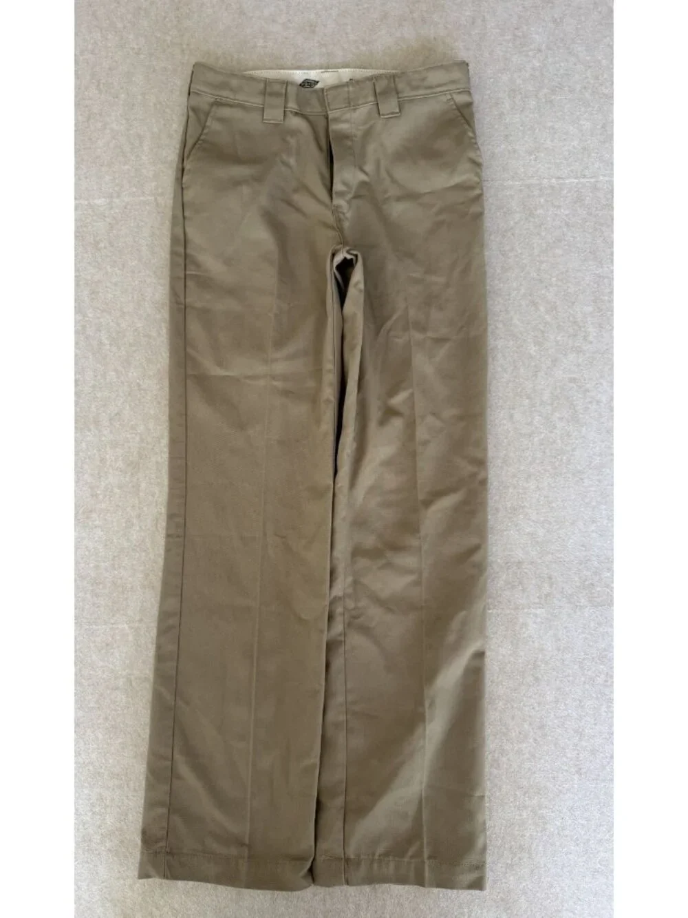 Dickies Boys 14 Slim Fit Khaki Pants Straight Leg Chino School Uniform